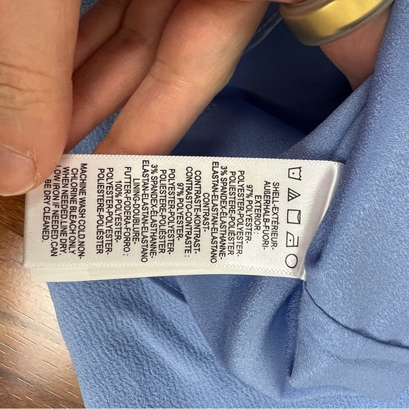 NWT Dress The Population Camelia Gown Light Blue Floral Maxi Dress Size L - Picture 10 of 10